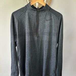 Nike Gray Quarter-Zip Pullover